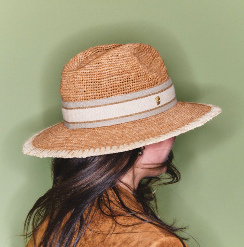 Chapeau Fedora Raphia Off White