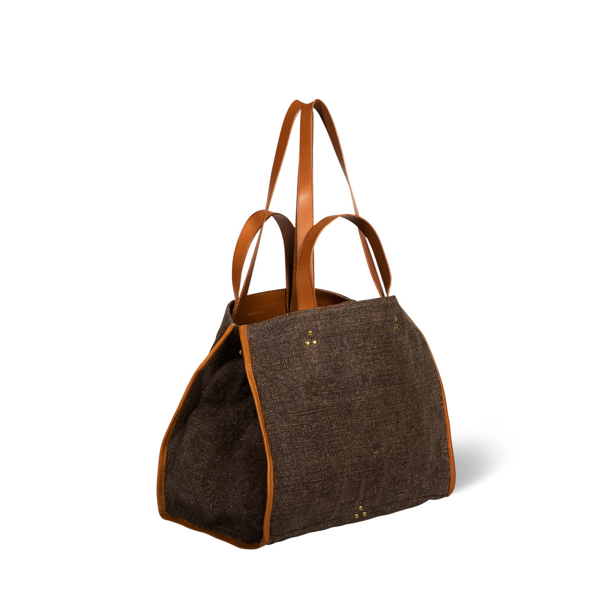 Sac Cabas Leon M Toile Chocolat