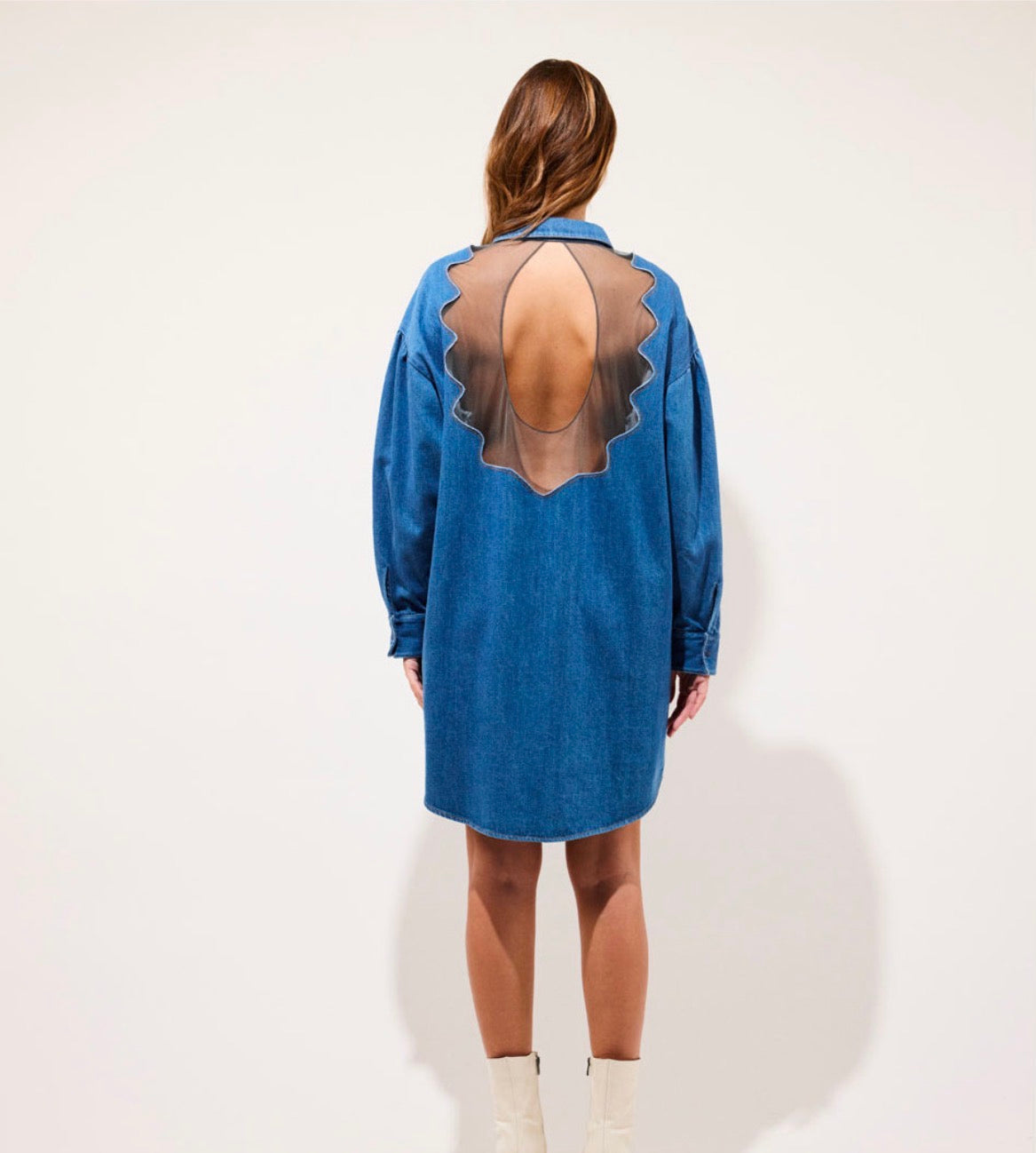Sunday Robe chemise courte en denim