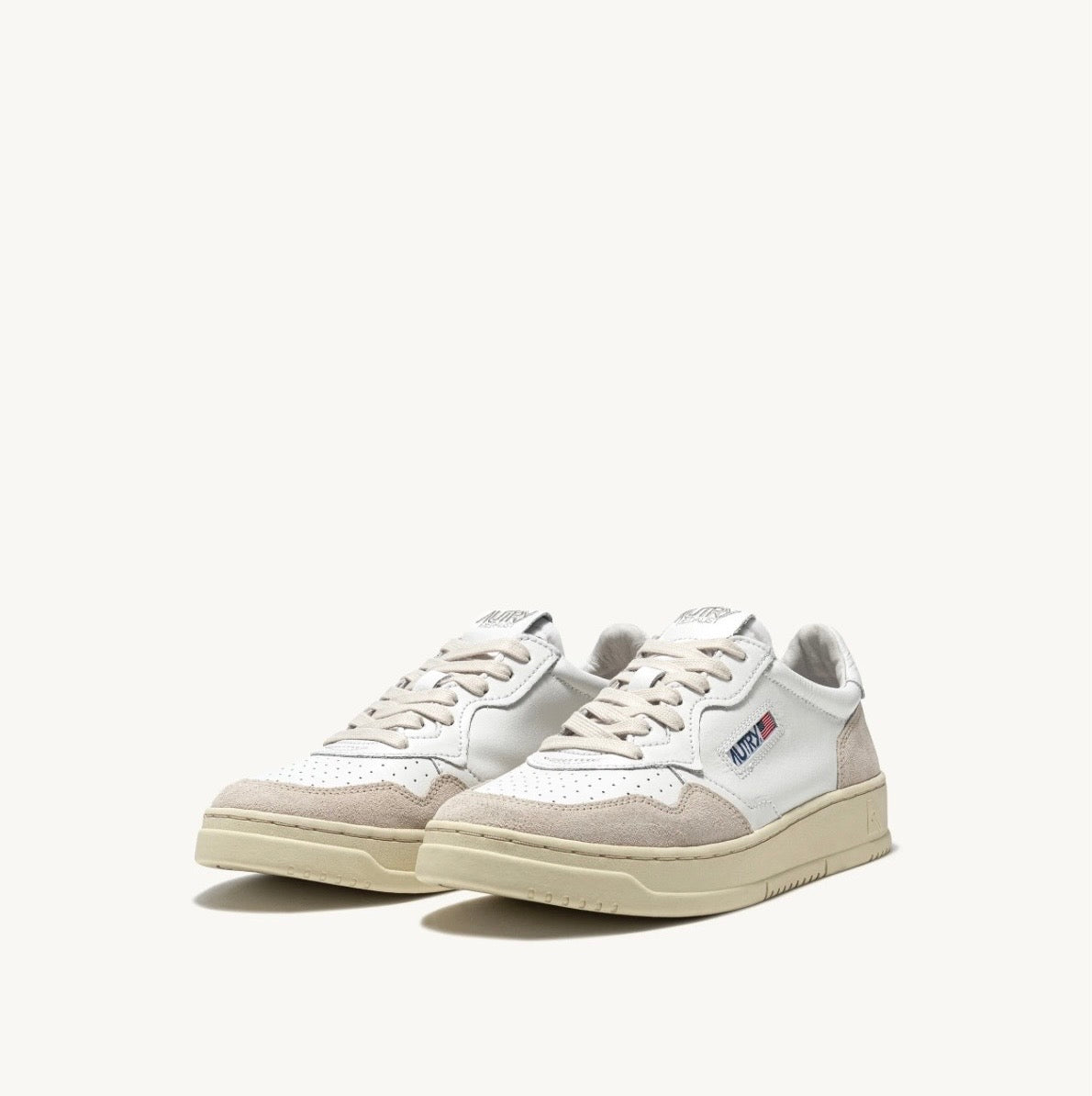 LS33 Medalist Low Cuir et Suede White