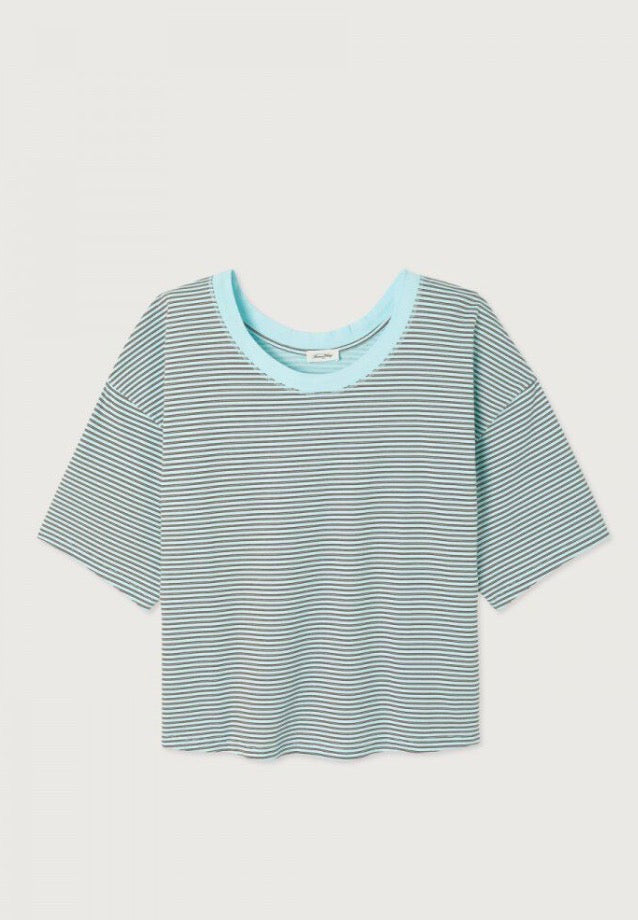 Tee Shirt Femme Gixy Rayures Ciel
