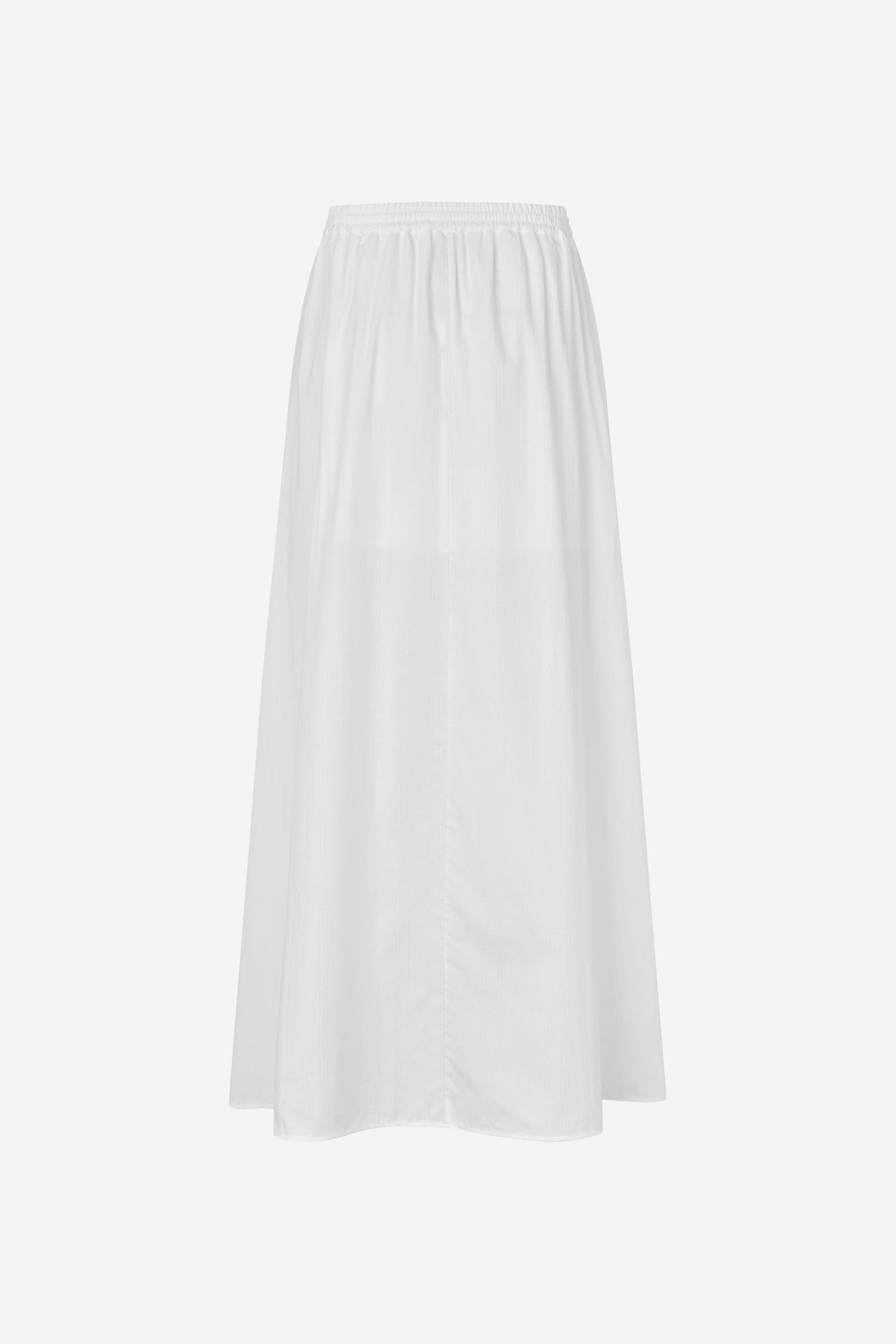 Satina Maxi Skirt White