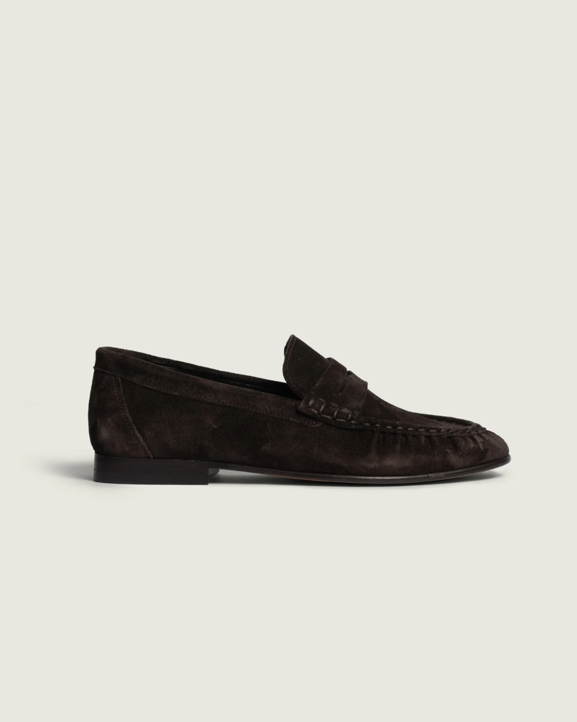 Mocassin Penny Wrinkle - Daim Dark Brown