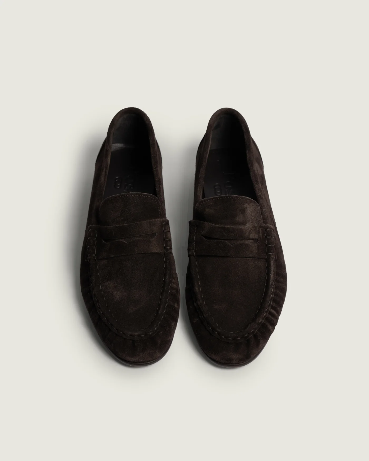 Mocassin Penny Wrinkle - Daim Dark Brown