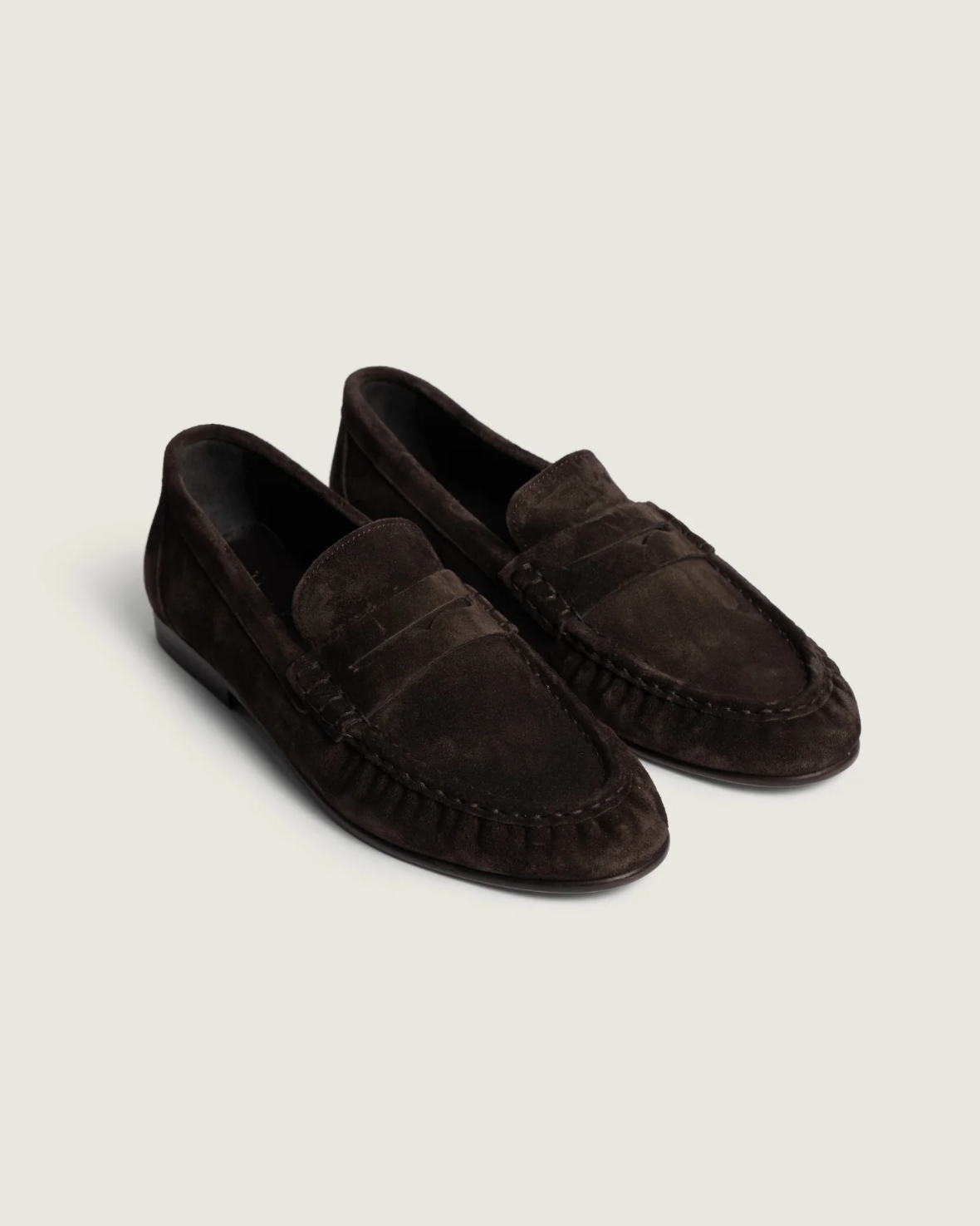 Mocassin Penny Wrinkle - Daim Dark Brown