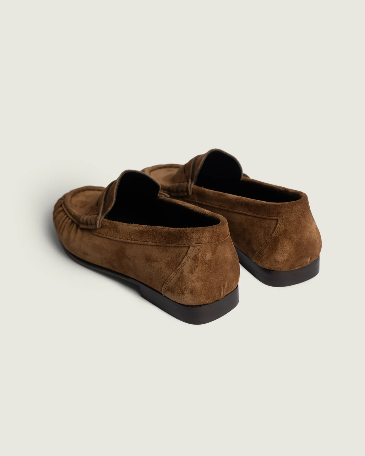 Penny Loafer Wrinkle Suede Cognac
