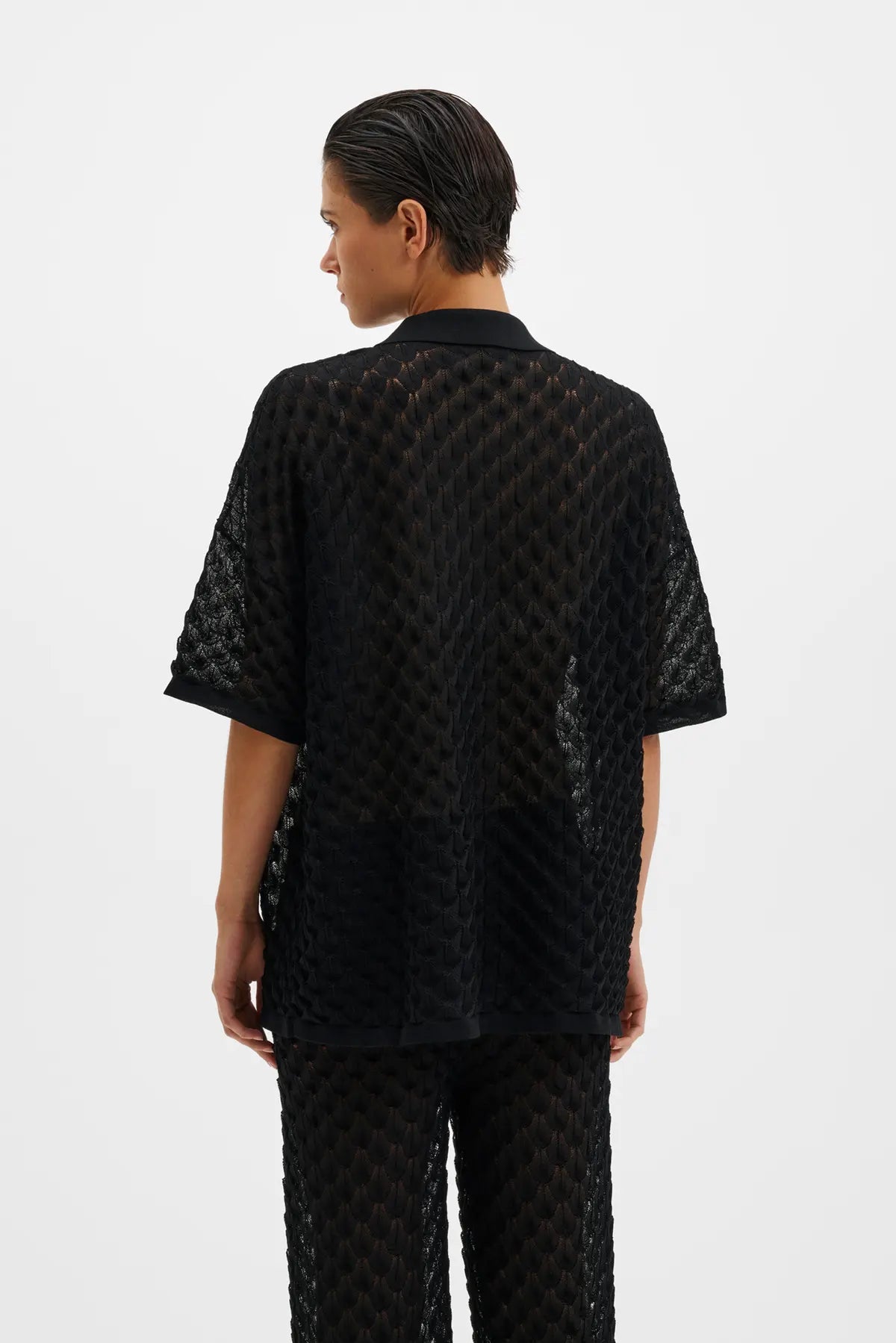 Moa Knitted Shirt Black