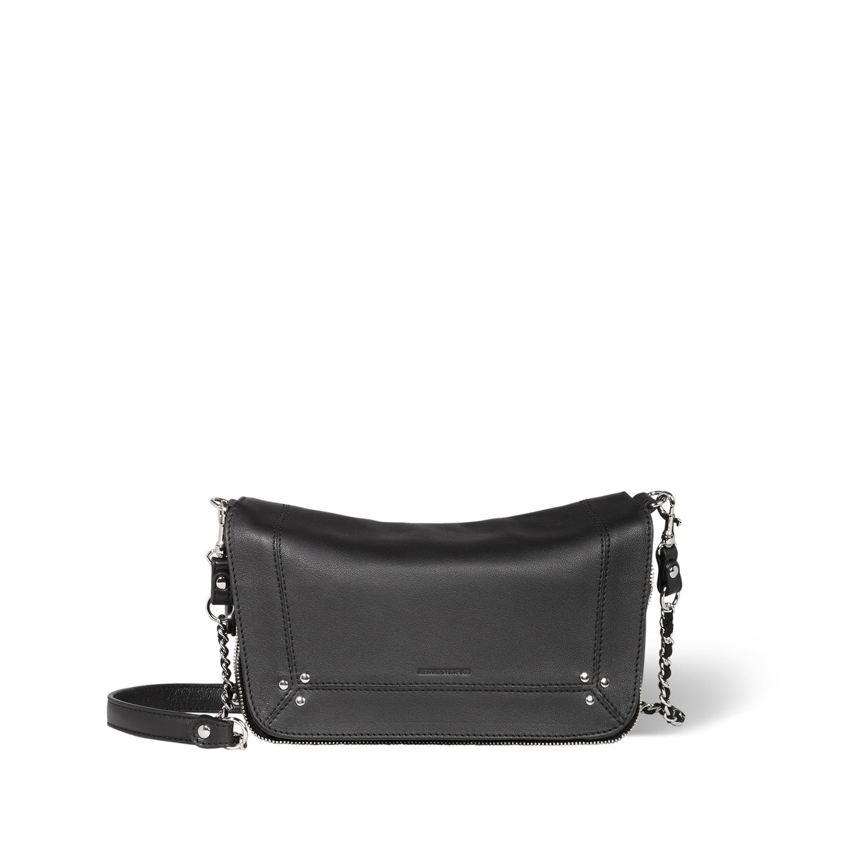 Bobi S Cuir Agneau Noir Silver