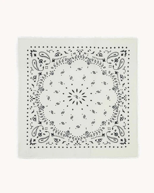 Grand Bandana Hachiko Blanc