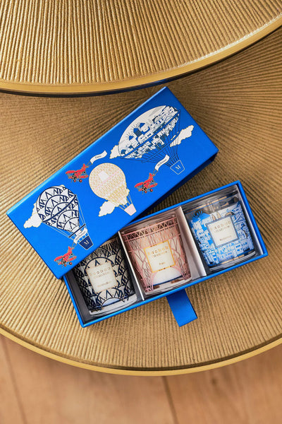 Trio Travels Candles My First Manhattan-Paris-Mykonos