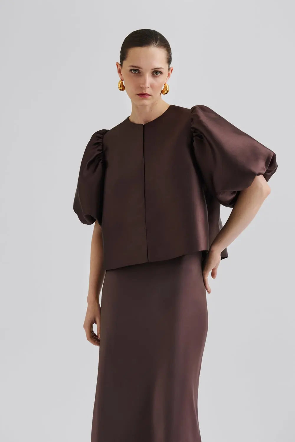 Cleo Blouse Chocolat