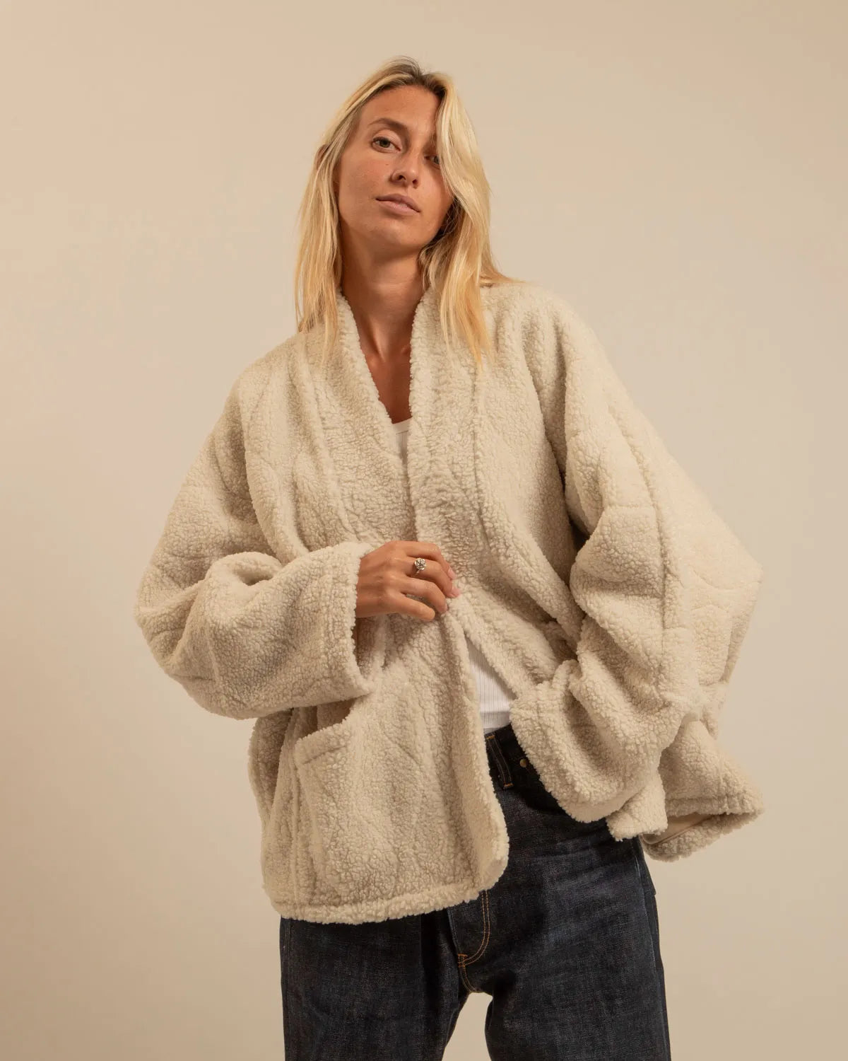 Veste Chicago Sherpa Crème
