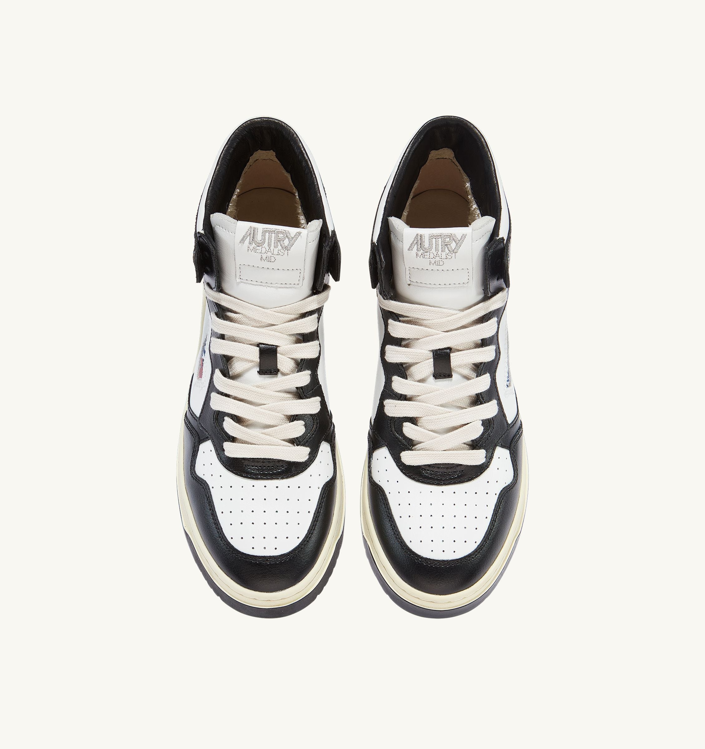 Baskets Haute  Medalist White Black