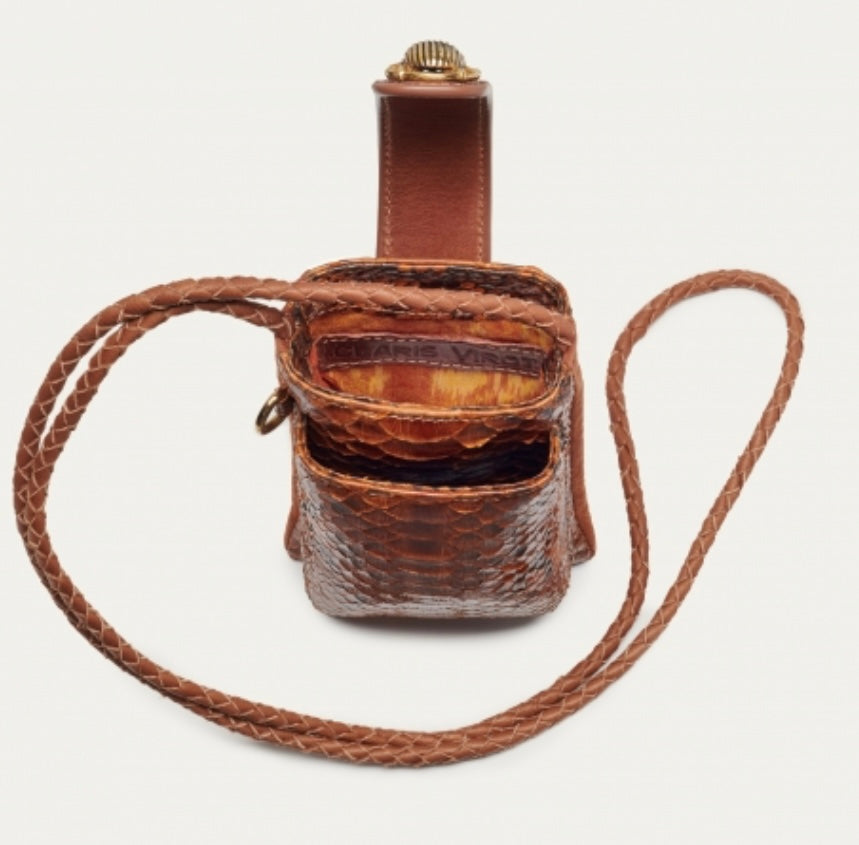 Etui Téléphone Python Double Marcus Moka