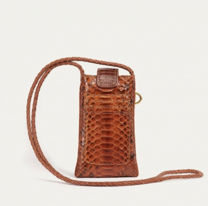 Etui Téléphone Python Double Marcus Moka