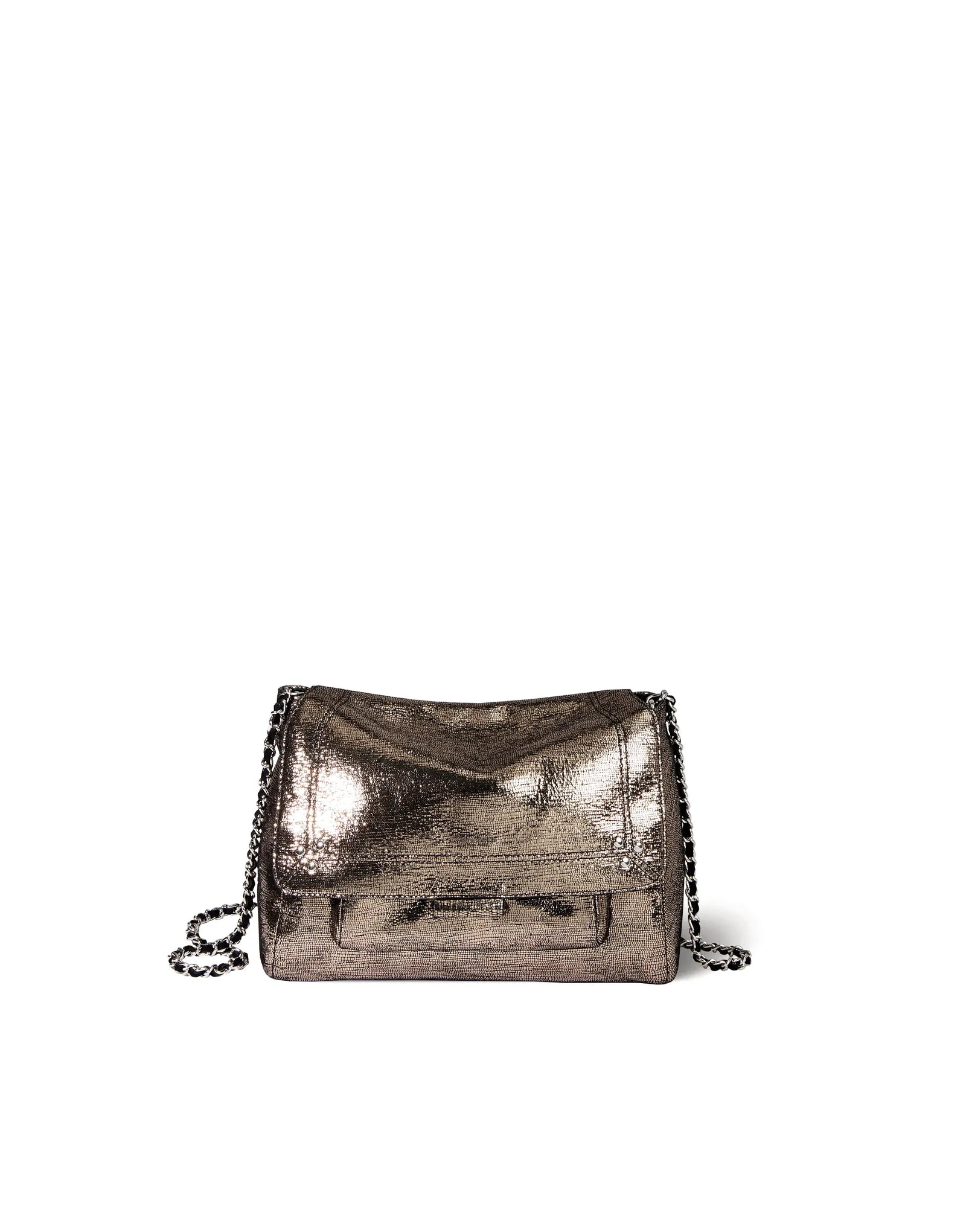 Lulu M Chèvre Lamé Champagne