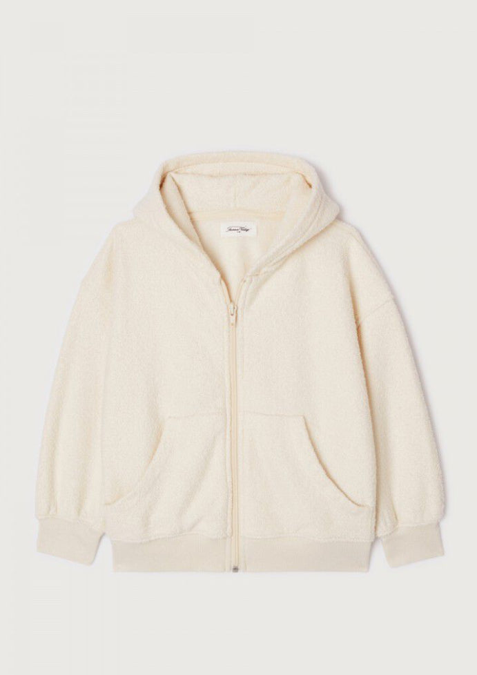 Sweat Zippé Enfant Bobypark Ecru