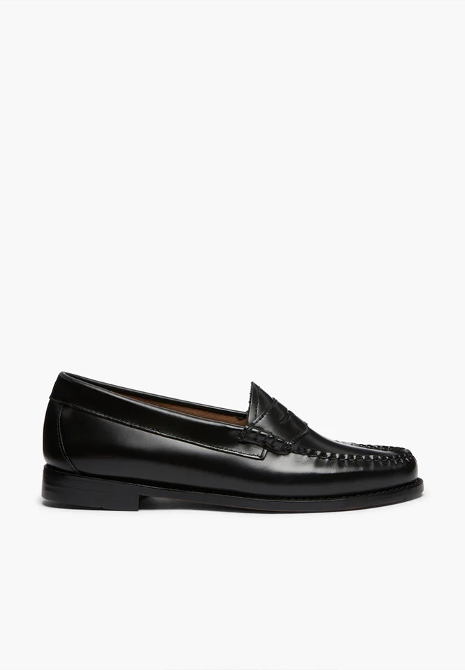 Mocassin Penny Black Leather