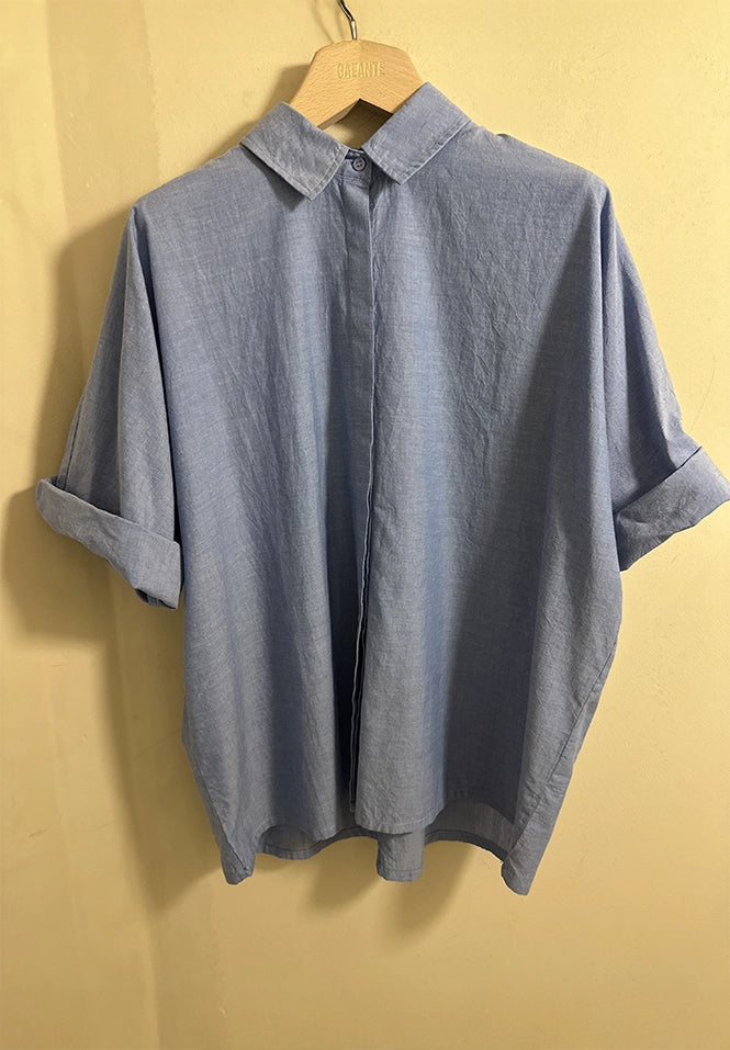 Emma Shirt Cotton Poplin Chambray